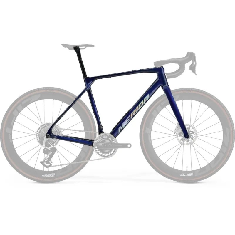 Merida Mission 10K, rammekit (Transparent Blue (Carbon))