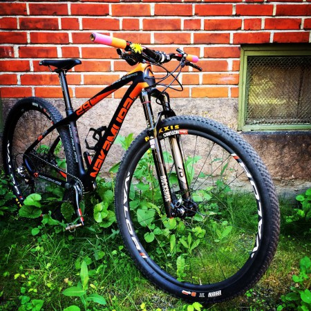 Sykkelen #NakamuraGrade29Team er klar for NM-XCO i morgen! Men er jeg klar?? #NM #Rundbane #GonnaBeAHardRace #KulLøype #Grønmo #Oslo #Intersport #Maxxsis #GripGrab #CobbCyclingNorge @rsmhkw #Syraimorgen